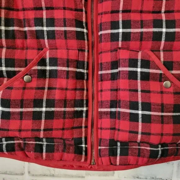 a.new.day brand women's flannel vest size M - Picture 2 of 7